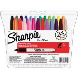 Sharpie Fine Point Permanent Markers Assorted Colors 24 Pack by Sandford Business to Business