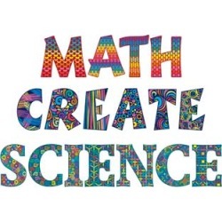 Classroom Display Letters MATH, SCIENCE, CREATE by Really Good Stuff Inc