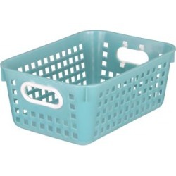 Medium Rectangle Book Basket Single Basket Water by Really Good Stuff Inc