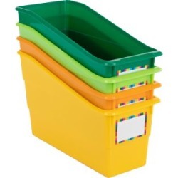 Durable Book And Binder Holders Citrus Set Of 4 by Really Good Stuff Inc