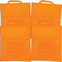 Solid Color Book Pouches Set Of 4 Orange by Really Good Stuff Inc