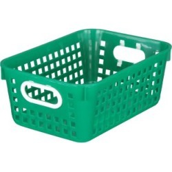 Medium Rectangle Book Basket Single Basket Green by Really Good Stuff Inc