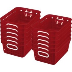Book Baskets Medium Rectangle Royal Red by Really Good Stuff Inc
