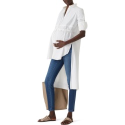 Madewell Danny Maternity Over the Belly Skinny Jeans blue found on Bargain Bro from Rent the Runway for USD $89.15