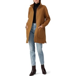 Madewell Camel Estate Cocoon Coat brown found on Bargain Bro from Rent the Runway for USD $224.35