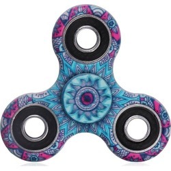 Mandala Patterned Plastic Fidget Spinner Fiddle Toy