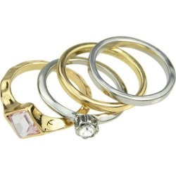 Gorgeous Rhinestone Geometric Wedding Jewelry Rings