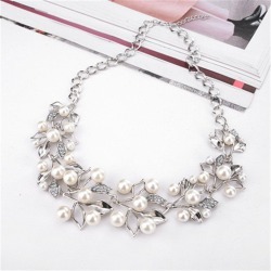 Necklaces & Pendants Leaves Statement Necklace Women Collares Ethnic Jewelry for