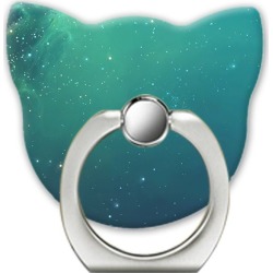 Green Sky Pattern Cell Phone Ring Stand Holder for Phone 360 Degree Rotation