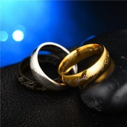 Jewelry Stainless Steel Rings Lord of The Rings Men and Women Couples Titanium Steel Rings