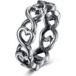 Unique Alloy Heart Finger Ring