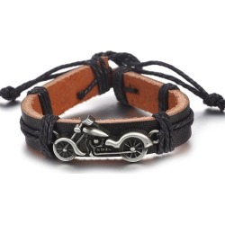 Motorcycle Motorcycle Leather Accessories Leather Bracelet Jewelry For Men