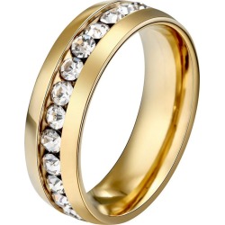 fashion style stainless steel Diamond mens ring finger jewelry