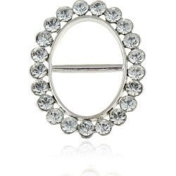 New Fashion Stewardess Scarf Buckle Brooch Metal Crystal Rhinestone Gold Sliver Plated Pins Hijab Clip Scarf Jewelry For