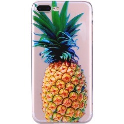 Pineapple Pattern Soft TPU Clear Case for iPhone 7 Plus / 8 Plus