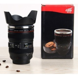 Hot Sale Heat-Resistant Coffee Tea Cup Camera Lens Mug 400ML