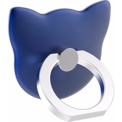 Cartoon Cat Head 360 Degree Finger Ring Mobile Phone Smartphone Stand Holder