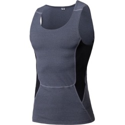 Tight PRO Vest Men's Sports Fitness Basketball Running Stretch Sweat Vest