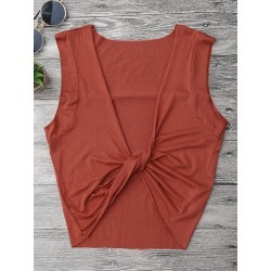 Twisted Jersey Crop Top Beach Cover Up
