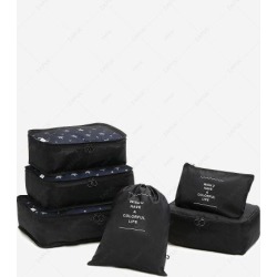 6 Pieces Travelling Storage Bag Set