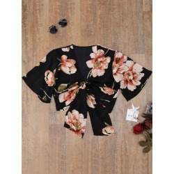 Flower Knot Cover Up Top