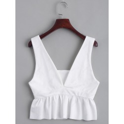 Plunging Neck Tank Top
