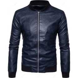 Stand Collar Zip Up Jacket