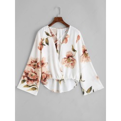 Criss Cross High Low Blouse