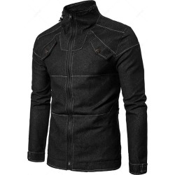 Stand Collar Zip Up Jacket