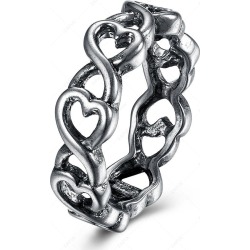 Unique Alloy Heart Finger Ring