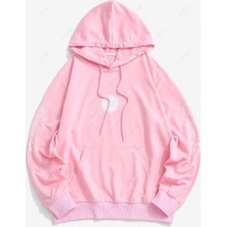 Planet Print Kangaroo Pocket Hoodie