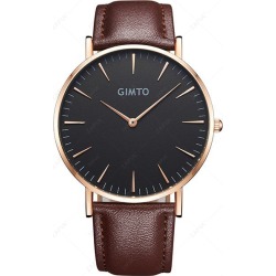 Faux Leather Analog Quartz Wrist Watch