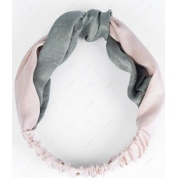 Two Tone Knot Elastic Hair Band
