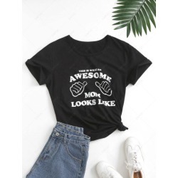 Basic AWESOME Graphic T Shirt