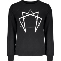 Geometric Printed Crew Neck Sweatshirt