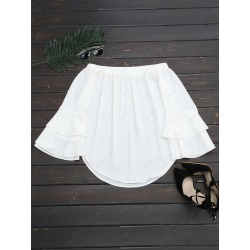 Tiered Flare Sleeve Blouse