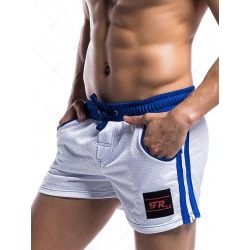 Side Stripe Perforated Gym Shorts
