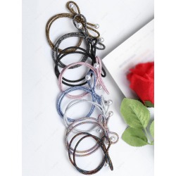 Artificial Pearl Bows Elastic Hair Band Set