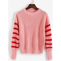 Striped Cable Knit Sweater