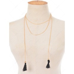 Alloy Tassel Chain Necklace