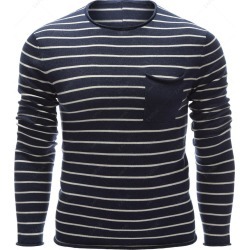 Chest Pocket Striped Sweater