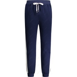 Two Tone Drawstring Waist Jogger Pants