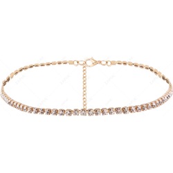 Alloy Chain Rhinestone Necklace