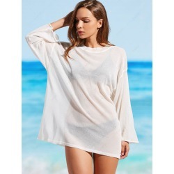 Knitted Sheer Cover Up Top