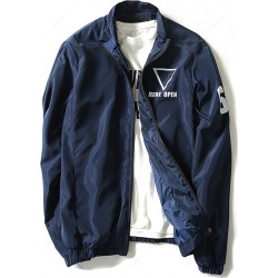 Stand Collar Zip Up Jacket