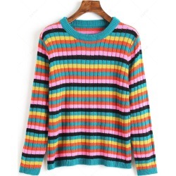 Multicolored Striped Sweater