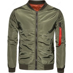 Stand Collar Zip Up Jacket