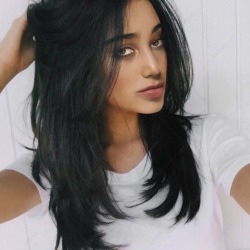 Long Middle Part Layered Fluffy Natural Straight Synthetic Wig