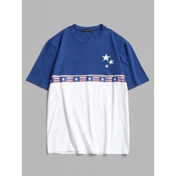 American Flag Colorblock T-shirt