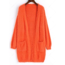 Textured Open Front Cardigan